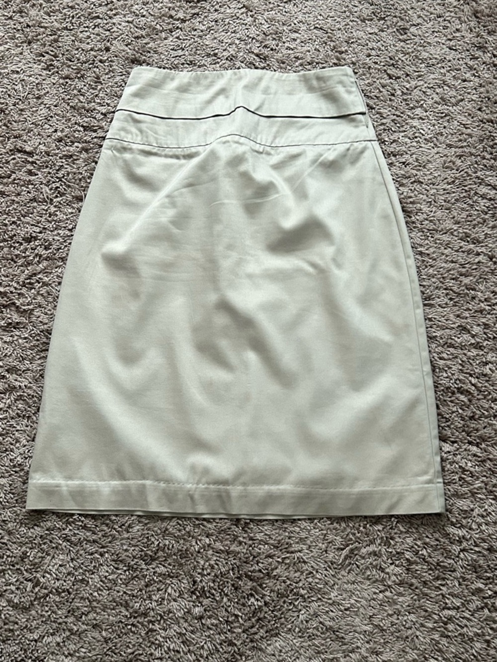 Classic Khaki A-Line Skirt
